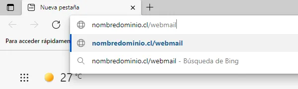 Acceder a webmail en Hosting.cl