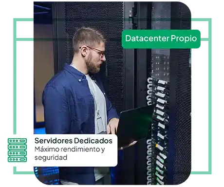 Servidor dedicado: Infraestructura de primer nivel y datacenter propio