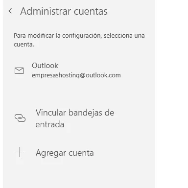 Configurar una cuenta de correo en Windows