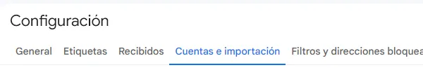 configurar cuenta de correo gmail