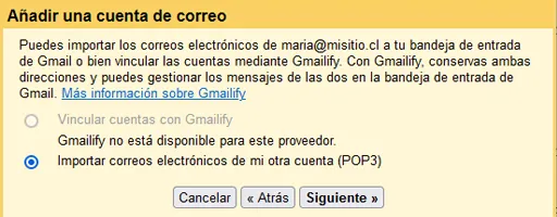 configurar cuenta de correo gmail